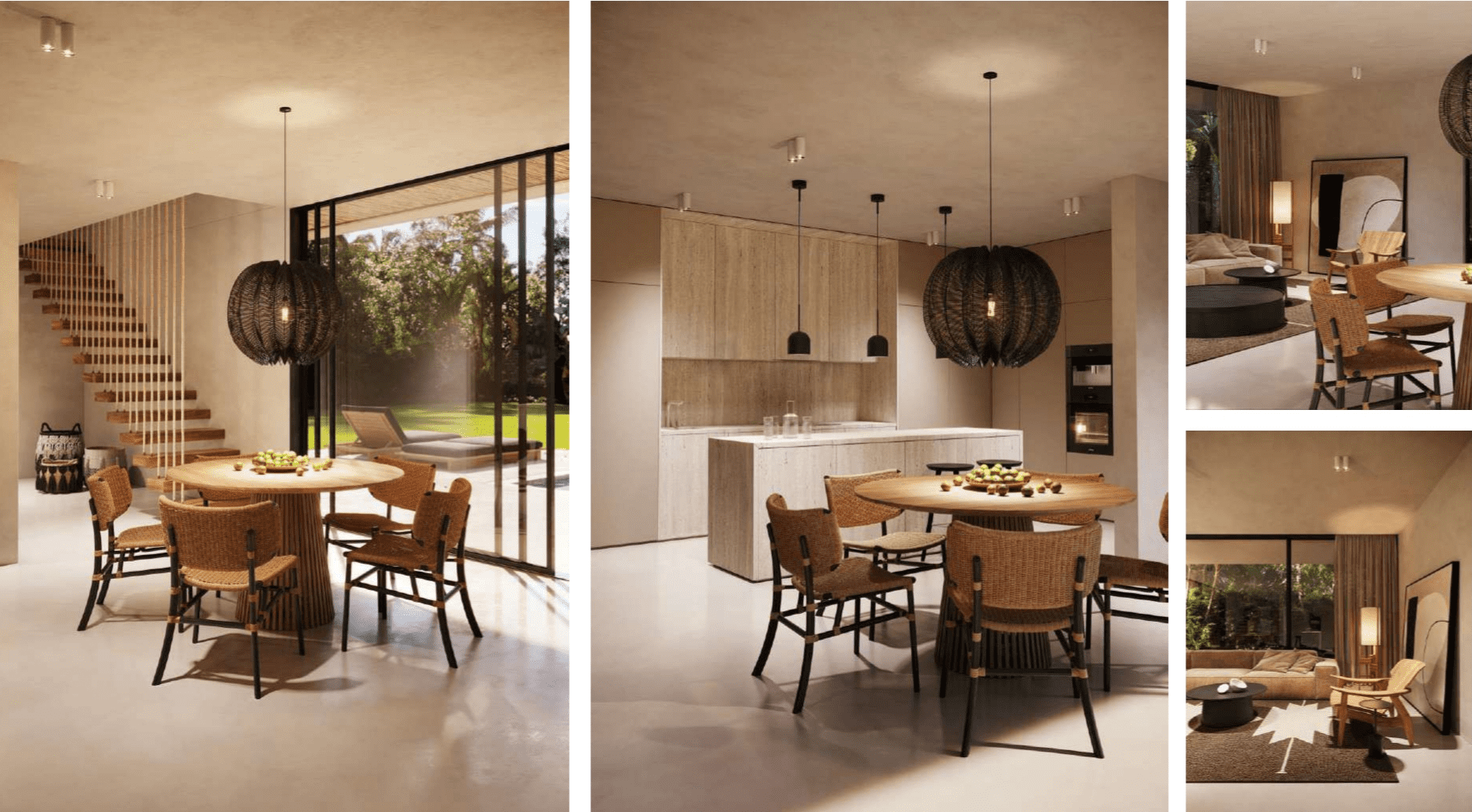 Modern kitchen interior at Regolith Village villa development